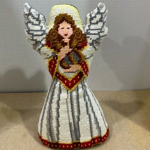 Standing Crewel Work Angel Figure